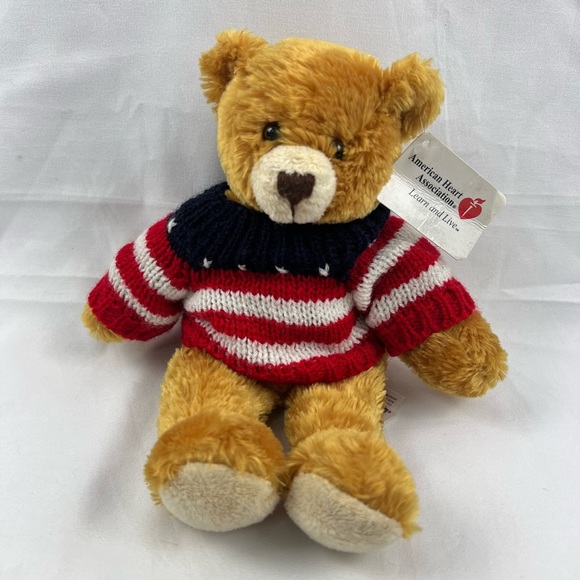 Plushland Adorable Stuffed Teddy Bear American Heart Association - Picture 1 of 8